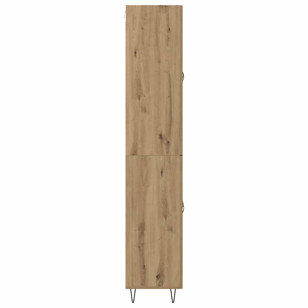 vidaXL Highboard Artisan-Eiche 69,5 x 34 x 90 cm Holzwerkstoff