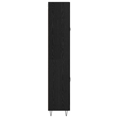 vidaXL Highboard Schwarz Eichen-Optik 69,5 x 34 x 90 cm Holzwerkstoff