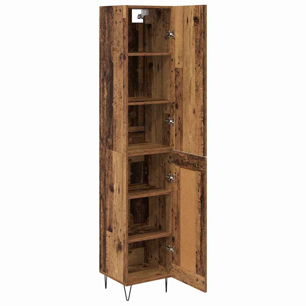 vidaXL Highboard Altholz 34,5 x 34 x 90 cm Holzwerkstoff