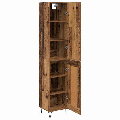 vidaXL Highboard Altholz 34,5 x 34 x 90 cm Holzwerkstoff