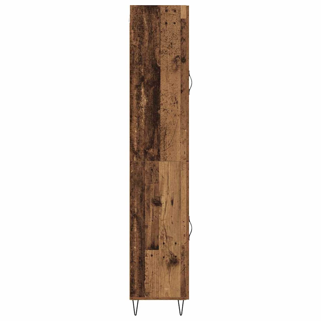 vidaXL Highboard Altholz 34,5 x 34 x 90 cm Holzwerkstoff