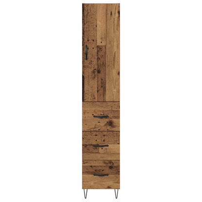 Highboard Altholz 34,5 x 34 x 90 cm Holzwerkstoff