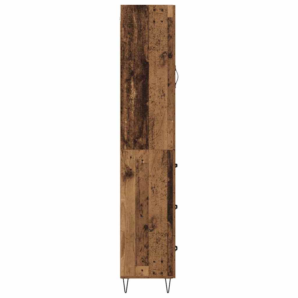Highboard Altholz 34,5 x 34 x 90 cm Holzwerkstoff