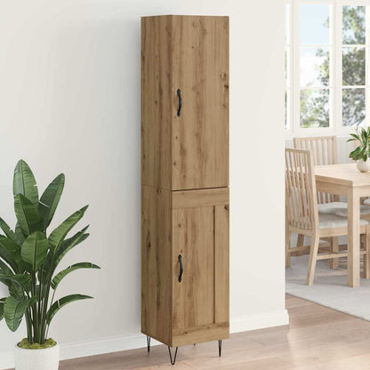 vidaXL Highboard Artisan-Eiche 34,5 x 34 x 90 cm Holzwerkstoff