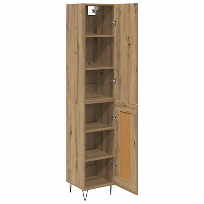 vidaXL Highboard Artisan-Eiche 34,5 x 34 x 90 cm Holzwerkstoff