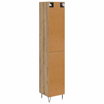 vidaXL Highboard Artisan-Eiche 34,5 x 34 x 90 cm Holzwerkstoff
