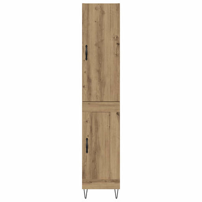 vidaXL Highboard Artisan-Eiche 34,5 x 34 x 90 cm Holzwerkstoff