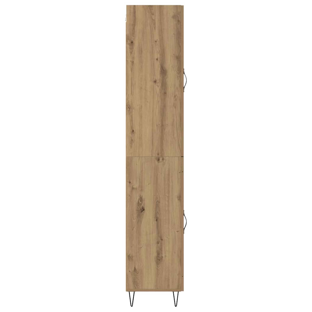 vidaXL Highboard Artisan-Eiche 34,5 x 34 x 90 cm Holzwerkstoff
