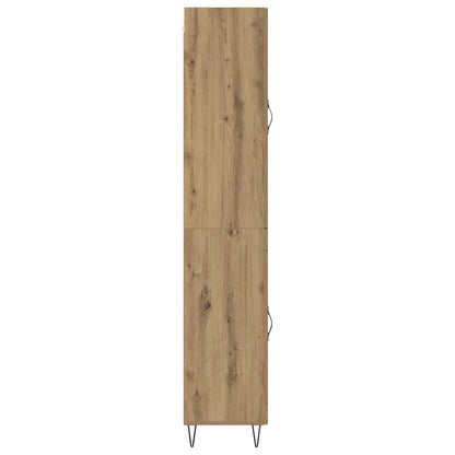 vidaXL Highboard Artisan-Eiche 34,5 x 34 x 90 cm Holzwerkstoff