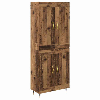 Highboard Altholz 69,5 x 34 x 90 cm Holzwerkstoff