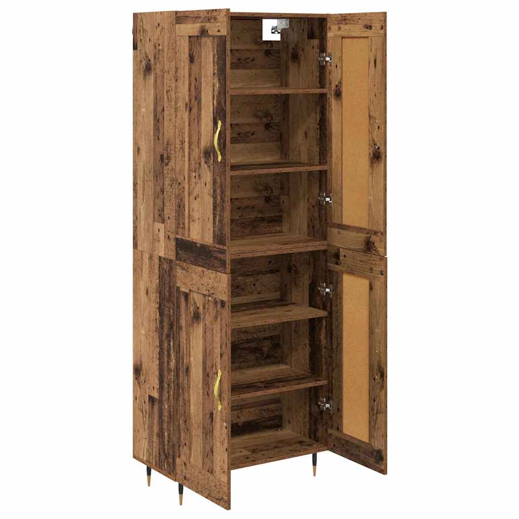 Highboard Altholz 69,5 x 34 x 90 cm Holzwerkstoff
