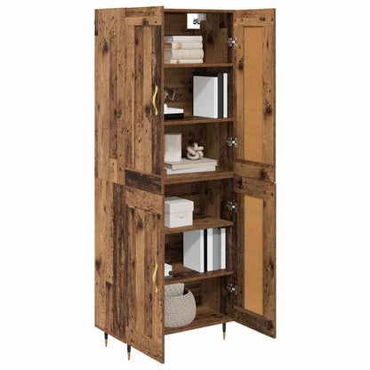 Highboard Altholz 69,5 x 34 x 90 cm Holzwerkstoff