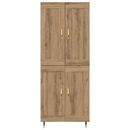 vidaXL Highboard Artisan-Eiche 69,5 x 34 x 90 cm Holzwerkstoff