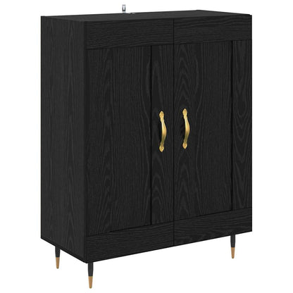 vidaXL Highboard Schwarz Eichen-Optik 69,5 x 34 x 90 cm Holzwerkstoff