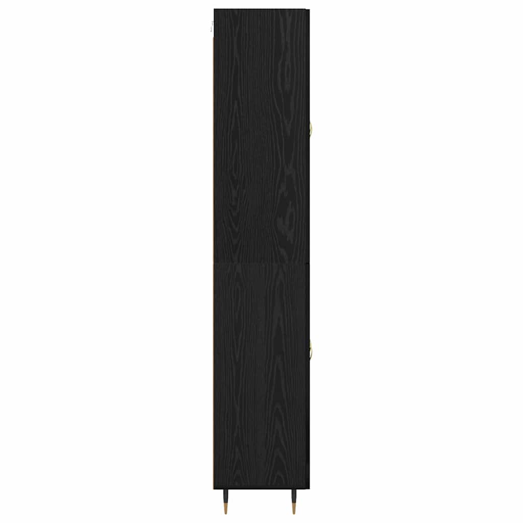vidaXL Highboard Schwarz Eichen-Optik 69,5 x 34 x 90 cm Holzwerkstoff
