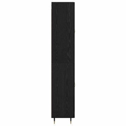 vidaXL Highboard Schwarz Eichen-Optik 69,5 x 34 x 90 cm Holzwerkstoff