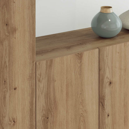 vidaXL TV-Wandmöbel Wandmontiert 5 pcs Artisan-Eiche Holzwerkstoff
