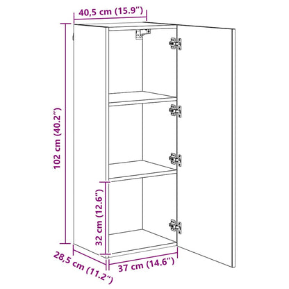 vidaXL TV-Wandgeräte 4 pcs Altholz Holzwerkstoff