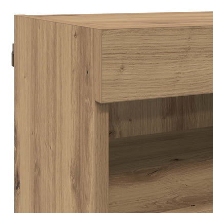 vidaXL Ensemble d'étagères murales pour TV 7 pcs Chêne Artisan Bois d'ingénierie