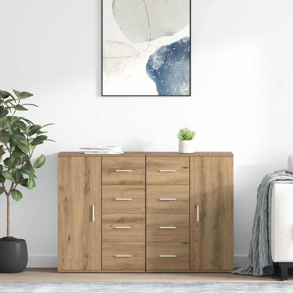 Sideboards Corona 2 pcs Artisan-Eiche 59 x 39 x 80 cm