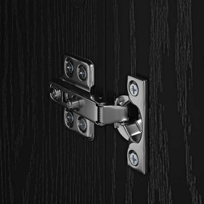vidaXL Sideboards Corona 2 pcs Schwarz Eichen-Optik 59 x 39 x 80 cm