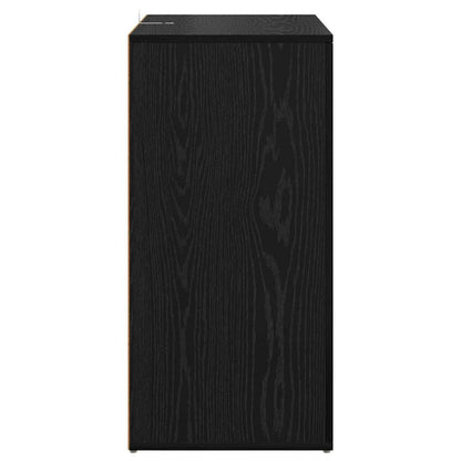 vidaXL Sideboards Corona 2 pcs Schwarz Eichen-Optik 59 x 39 x 80 cm