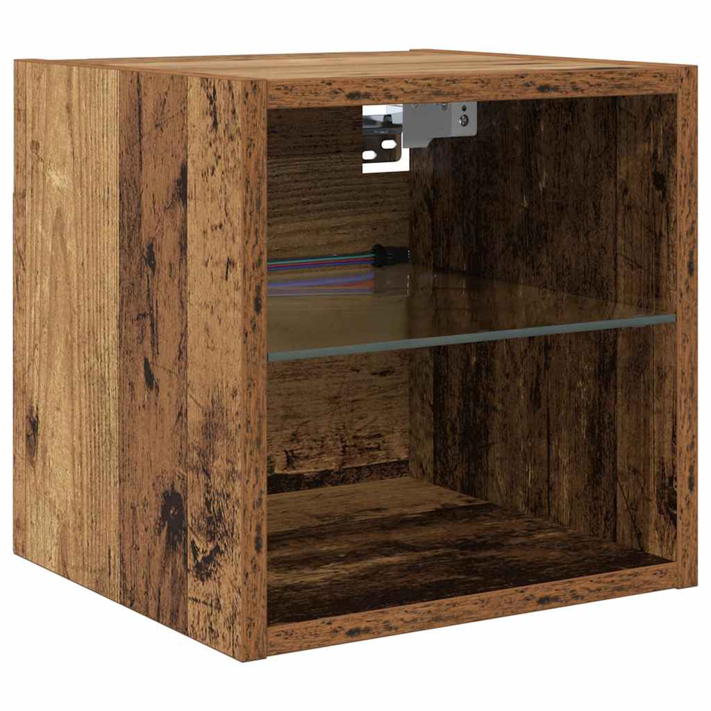 TV-Wandgeräte 8 pcs Altholz Holzwerkstoff