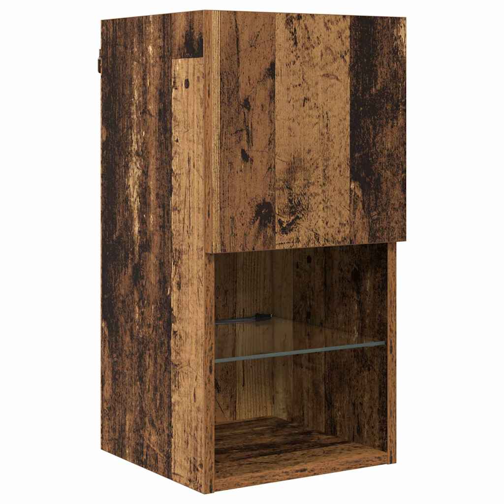 TV-Wandgeräte 8 pcs Altholz Holzwerkstoff