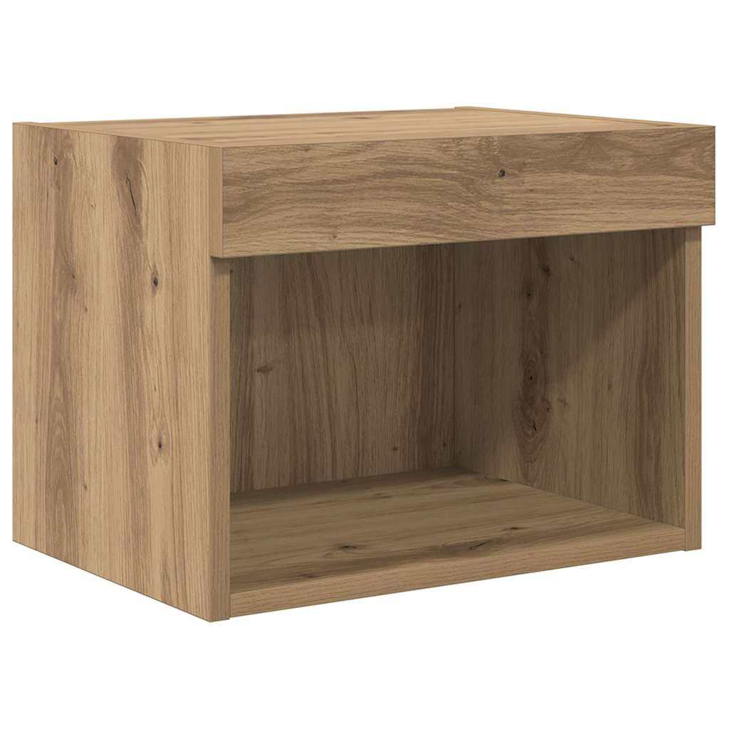 TV-Wandgeräte 5 pcs Schwarz Eichen-Optik Holzwerkstoff