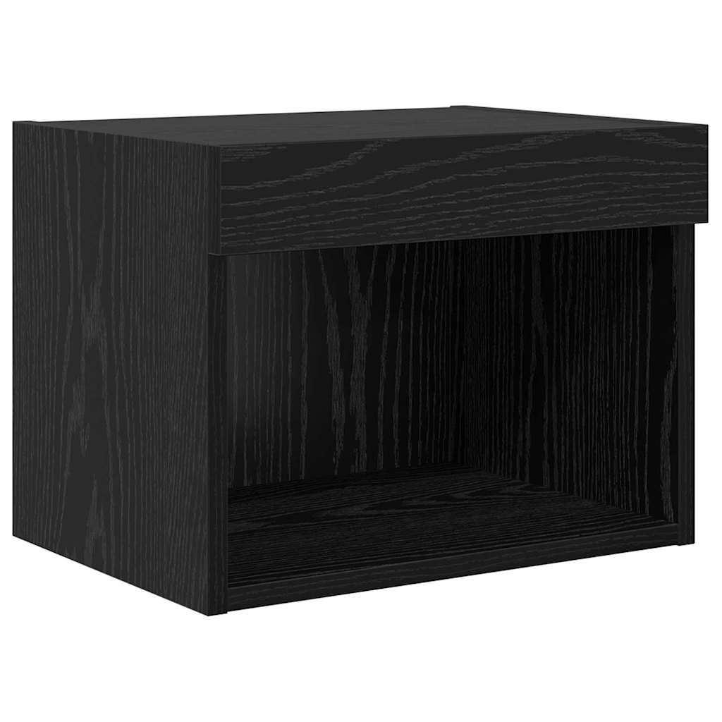 vidaXL TV-Wandgeräte 5 pcs Schwarz Eichen-Optik Holzwerkstoff