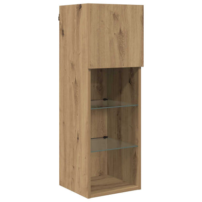 vidaXL TV-Wandmöbel Wandmontiert 6 pcs Artisan-Eiche Holzwerkstoff
