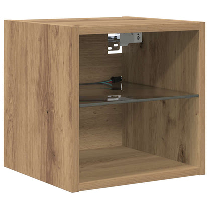 vidaXL TV-Wandmöbel Wandmontiert 6 pcs Artisan-Eiche Holzwerkstoff