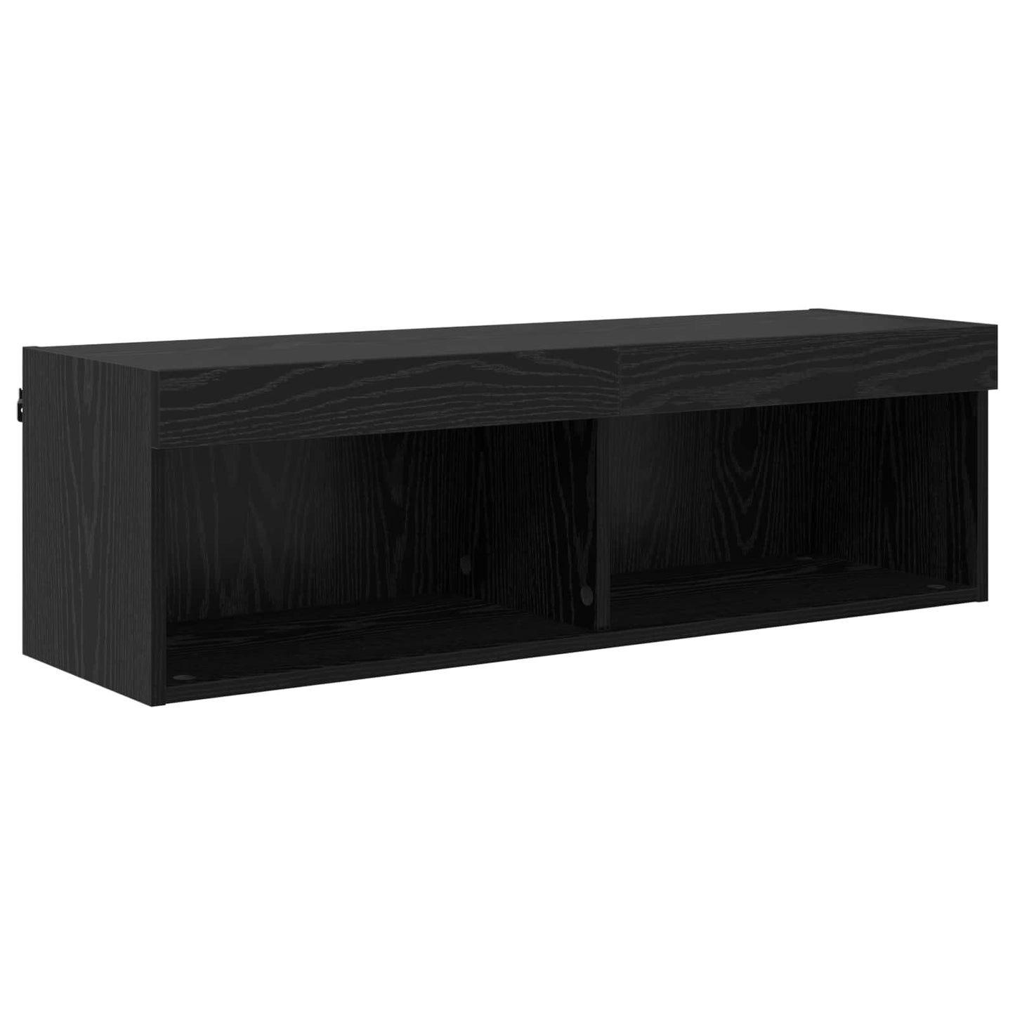 vidaXL TV Wand Einheiten mit LED mit LED 5 pcs Schwarz Eichen-Optik