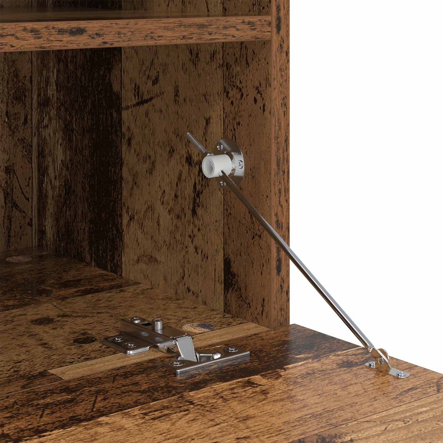 TV-Wandmöbel mit LED Wandmontiert 4 pcs Altholz Holzwerkstoff