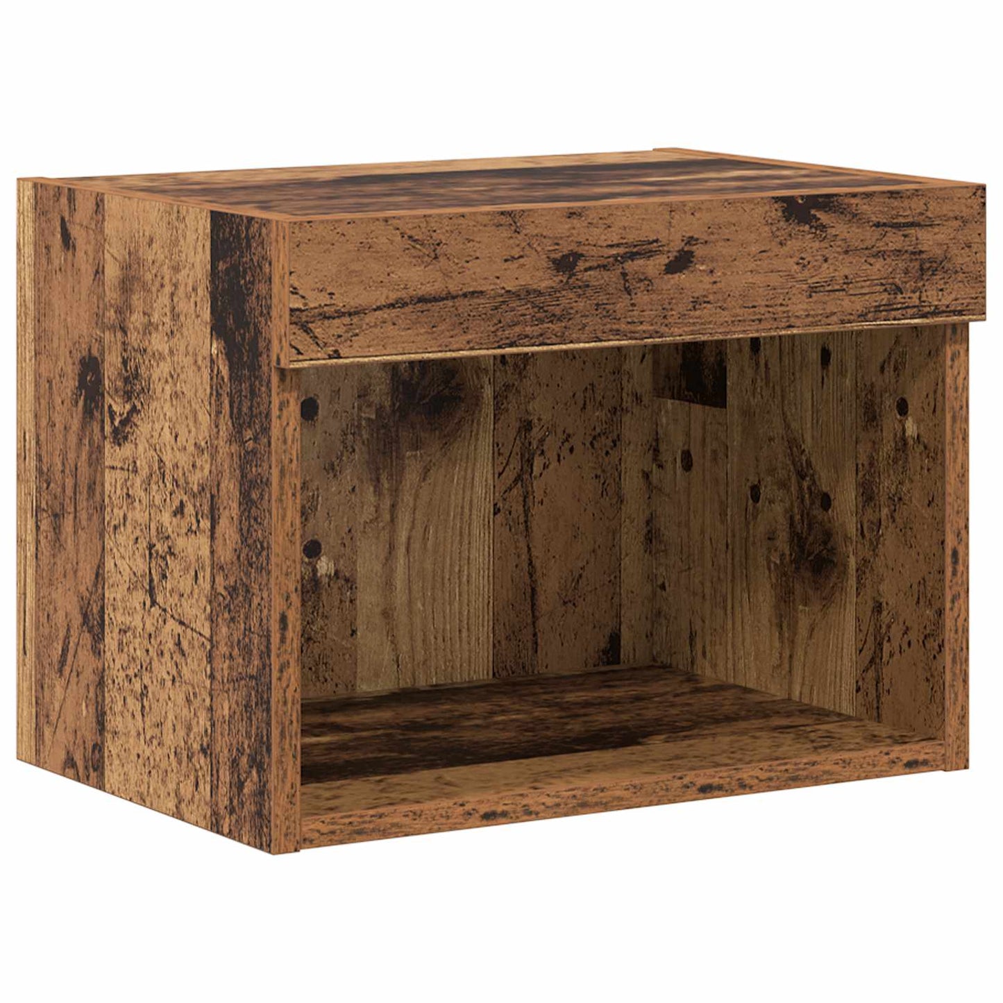 TV Wand Einheiten mit LED mit LED 5 pcs Altholz 80 x 30 x 40 cm