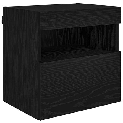 vidaXL TV Wand Einheiten mit LED 5 pcs Schwarz Eichen-Optik