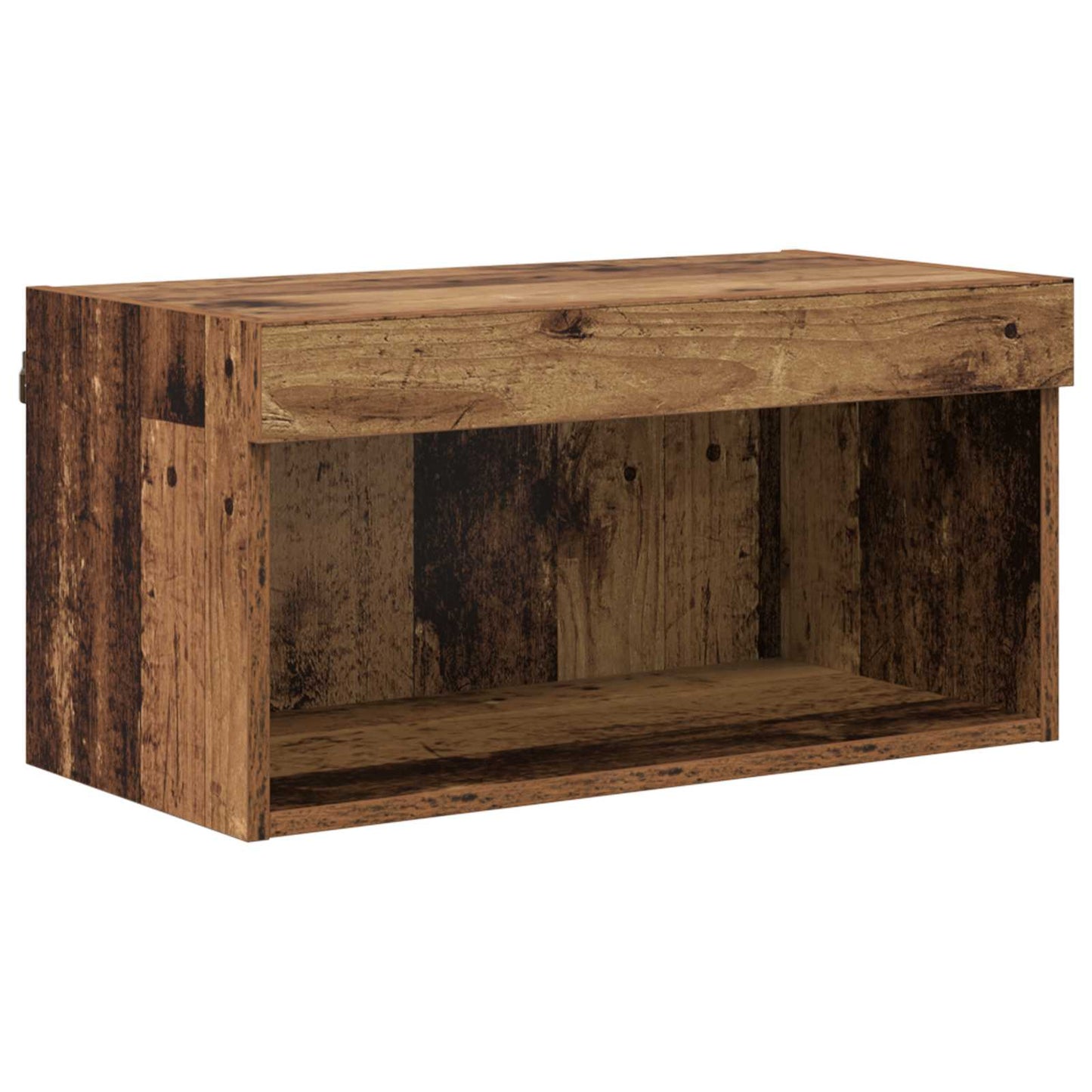 vidaXL Meuble TV avec bandes LED 7 pcs Bois de récupération Bois d'ingénierie