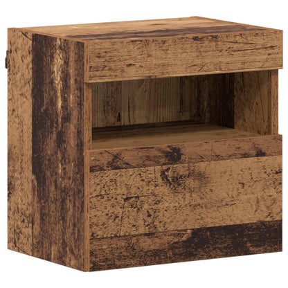 vidaXL Meuble TV avec bandes LED 7 pcs Bois de récupération Bois d'ingénierie