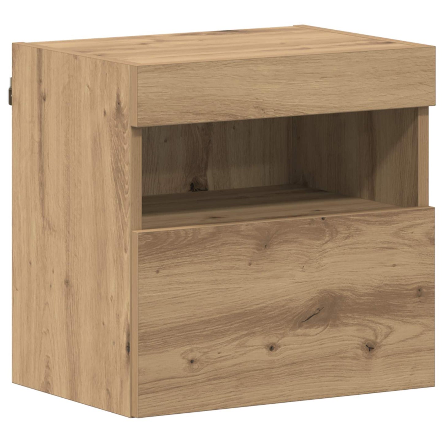 TV-Schränk mit LED 7 pcs Artisan-Eiche Holzwerkstoff