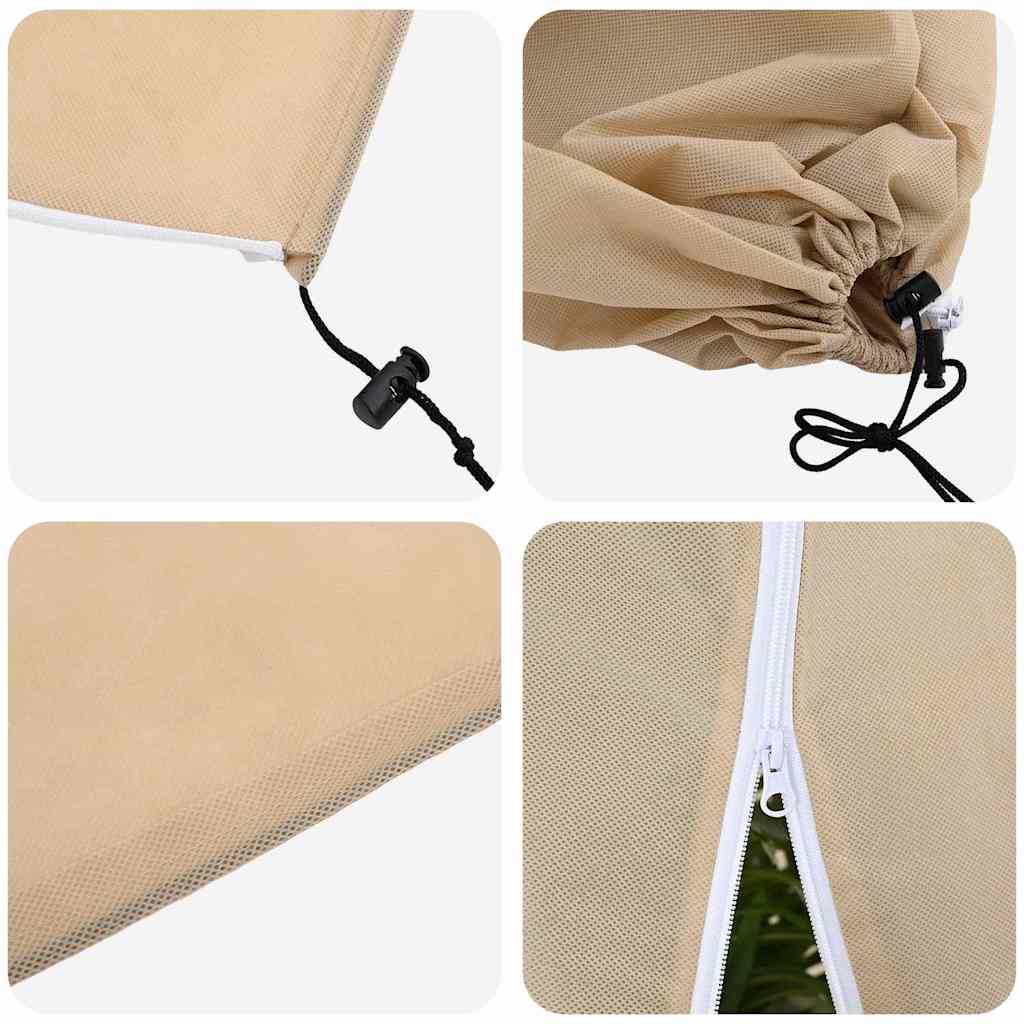 Winterschutz fur Pflanzen 5 pcs Beige 1,8 x 1,2 m Vliesstoff