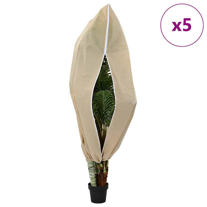 Winterschutz fur Pflanzen 5 pcs Beige 1,8 x 1,2 m Vliesstoff