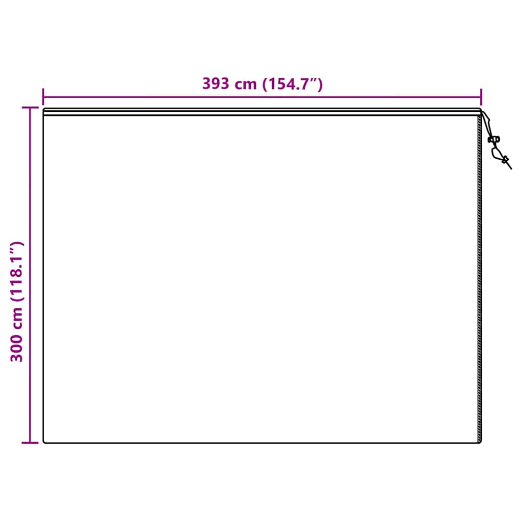 Winterschutz fur Pflanzen 3 pcs Grün 3 x 3,93 m Vliesstoff