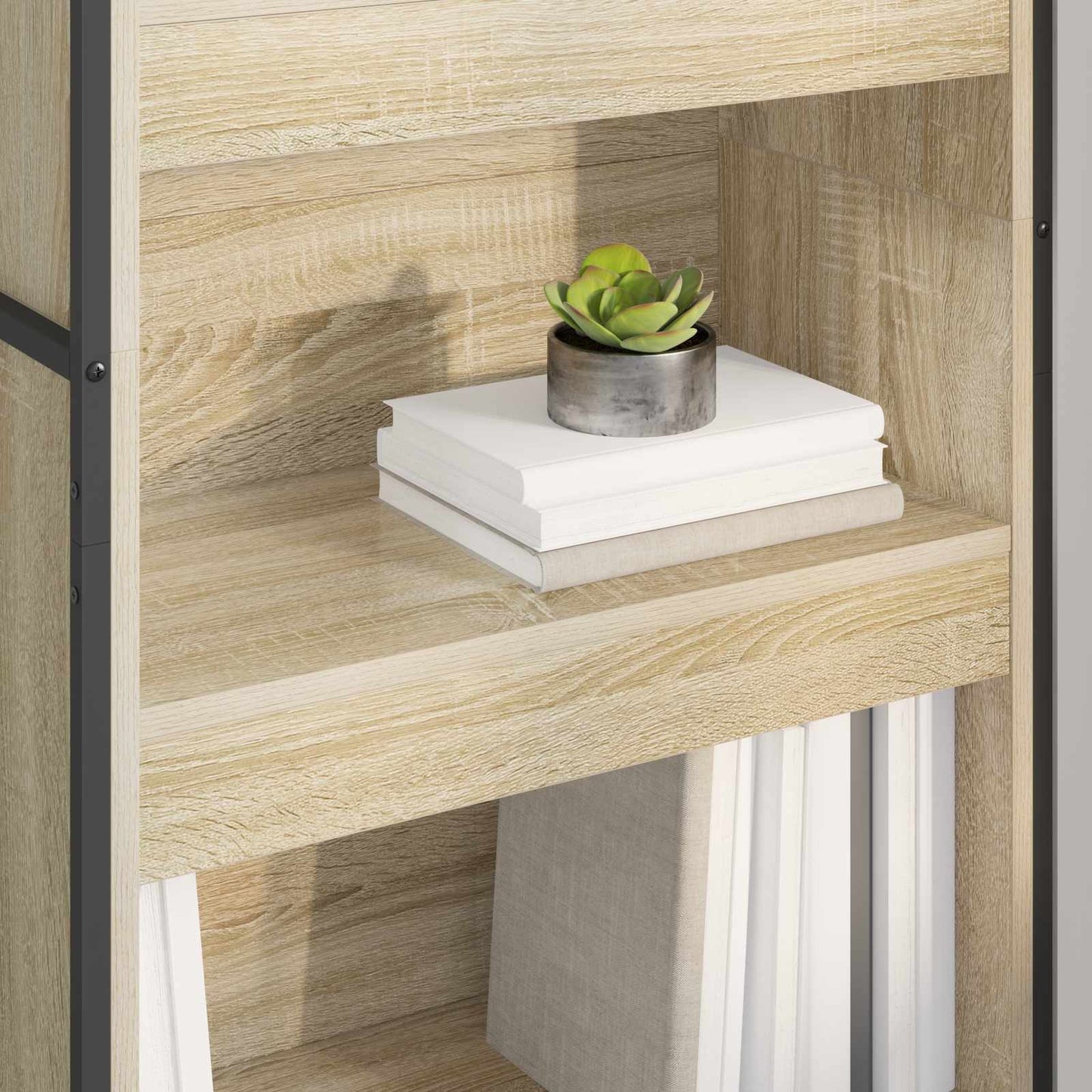 vidaXL Bücherregal 2 pcs Sonoma 80 x 30 x 155 cm Holzwerkstoff