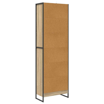 vidaXL Bücherregal 2 pcs Sonoma 80 x 30 x 155 cm Holzwerkstoff