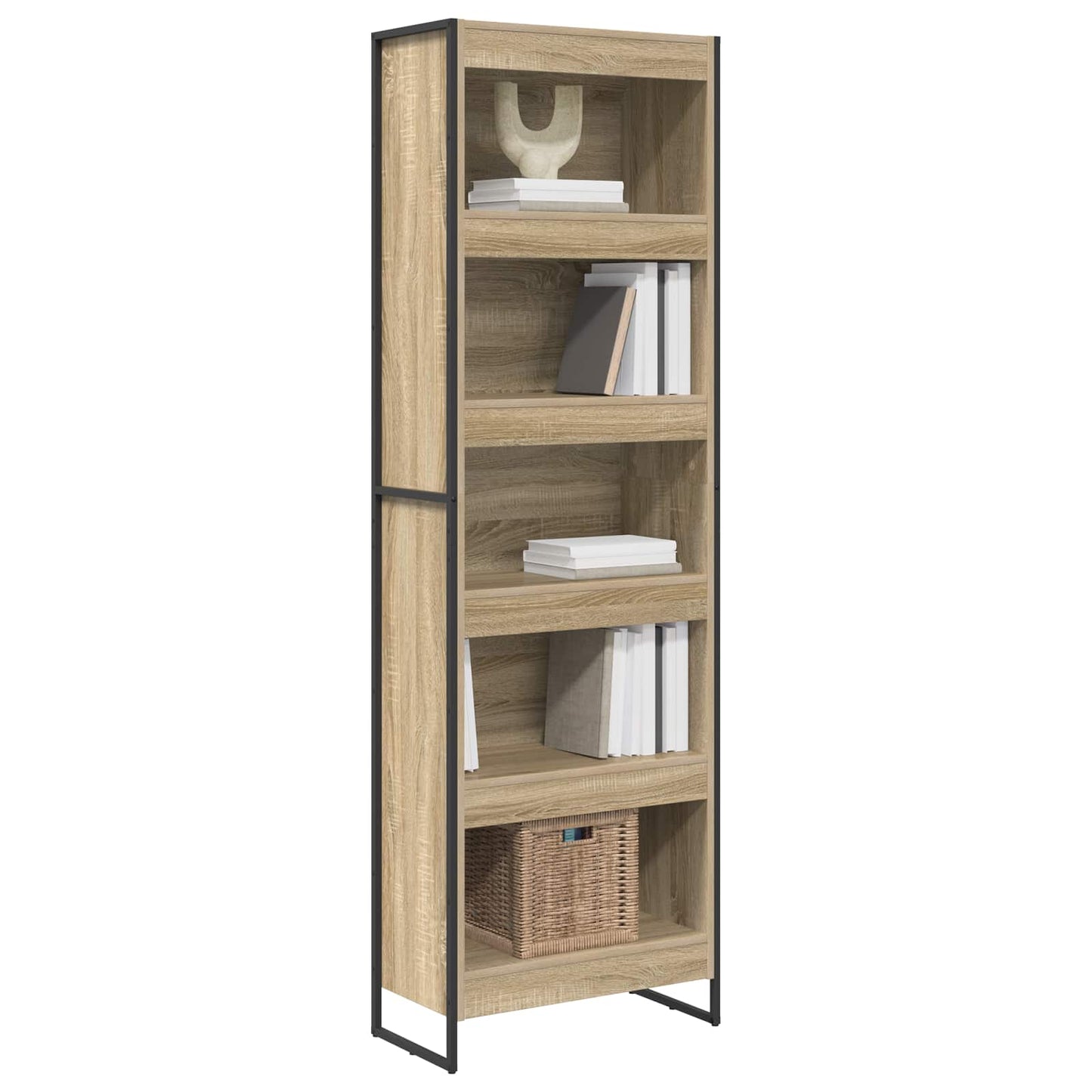 vidaXL Bücherregal 2 pcs Sonoma 80 x 30 x 155 cm Holzwerkstoff