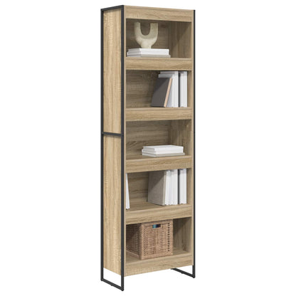 vidaXL Bücherregal 2 pcs Sonoma 80 x 30 x 155 cm Holzwerkstoff