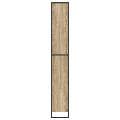 vidaXL Bücherregal 2 pcs Sonoma 80 x 30 x 155 cm Holzwerkstoff