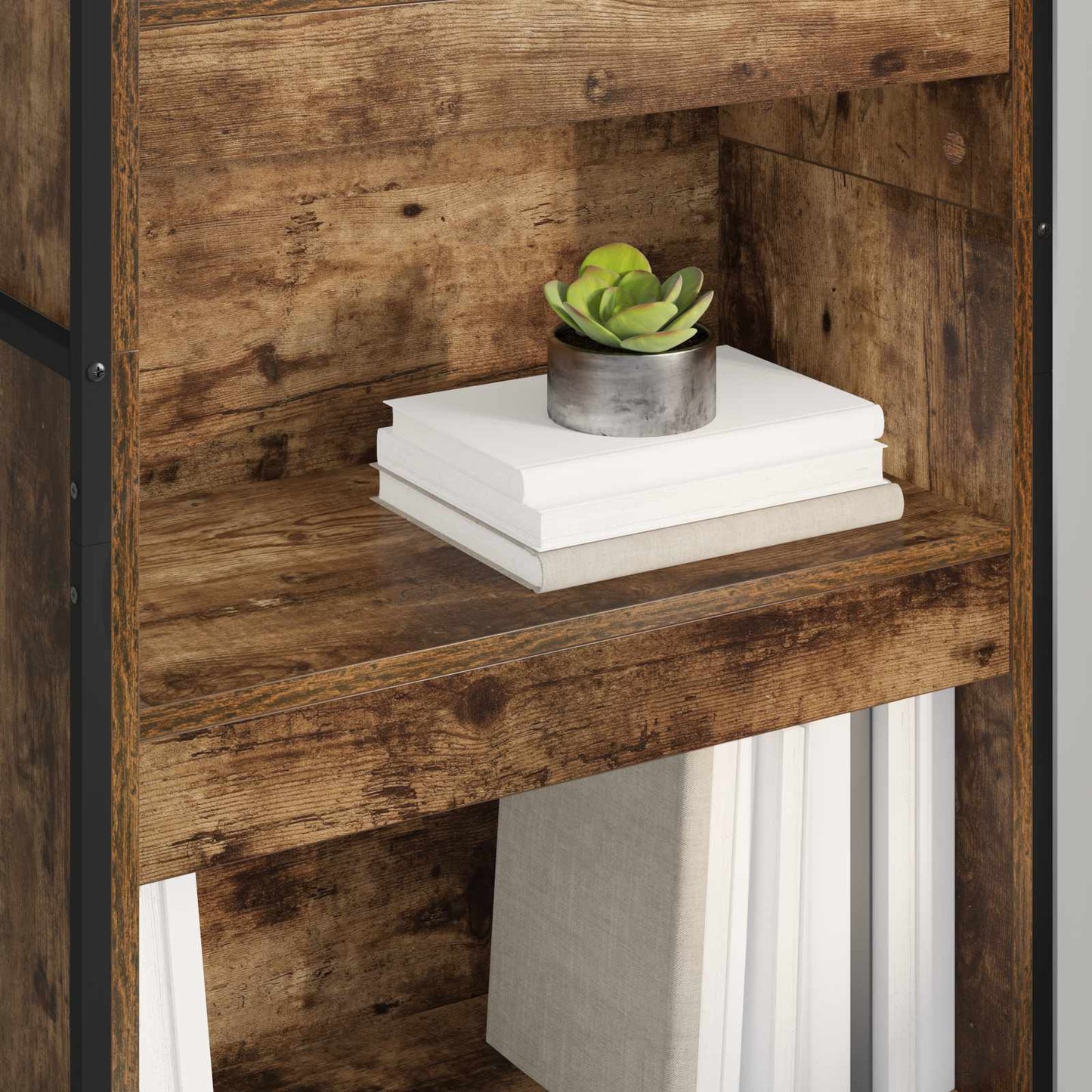 vidaXL Bücherregal 2 pcs Raucharbe 80 x 30 x 155 cm Holzwerkstoff