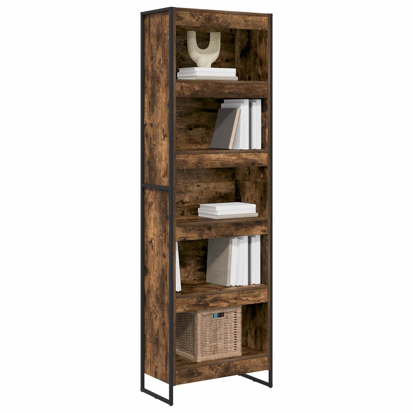 vidaXL Bücherregal 2 pcs Raucharbe 80 x 30 x 155 cm Holzwerkstoff