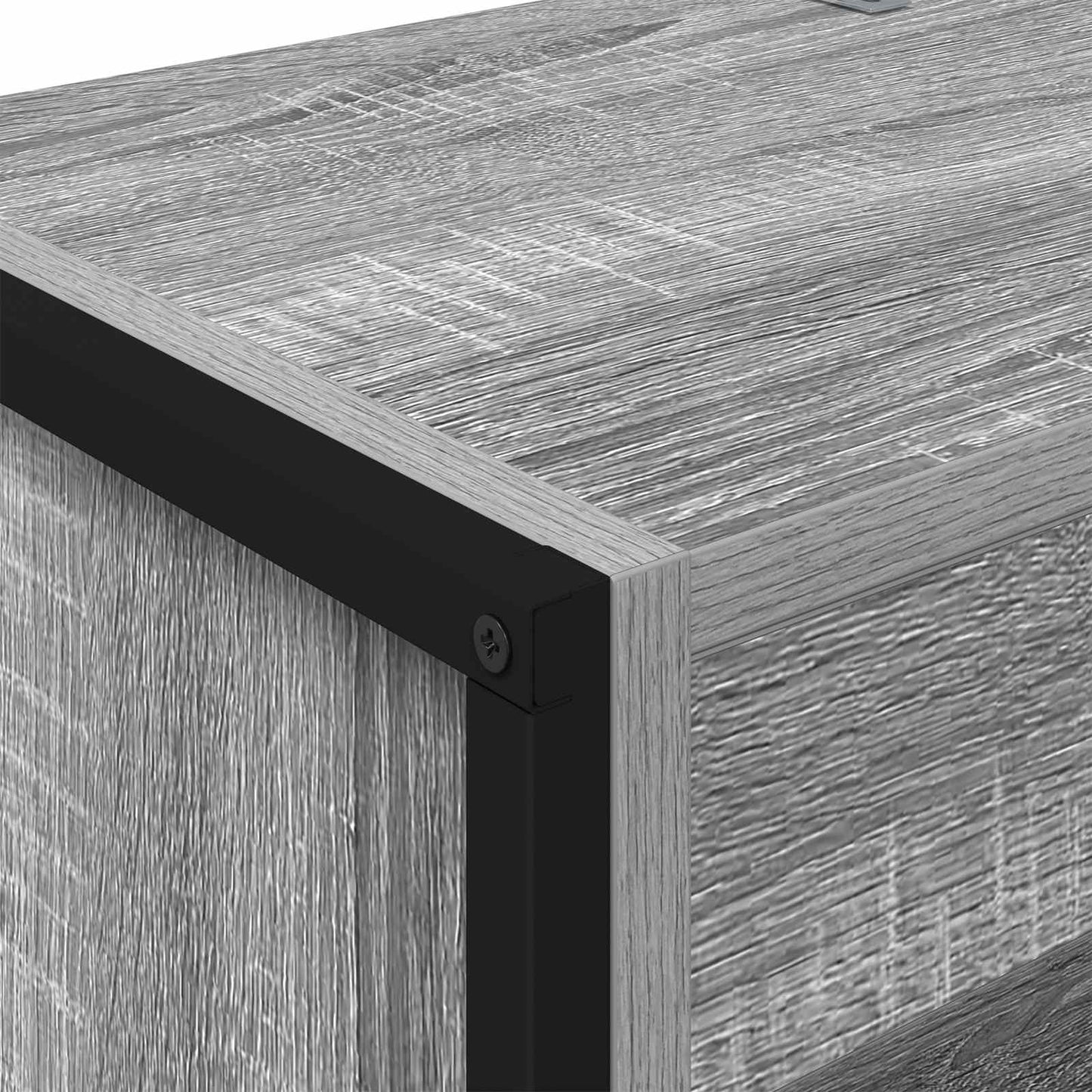vidaXL Bücherregal 2 pcs Graues Sonoma 80 x 30 x 155 cm Holzwerkstoff